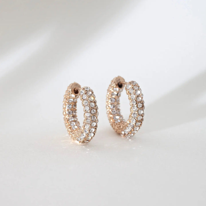 Chunky Crystal Hoops Timi of Sweden