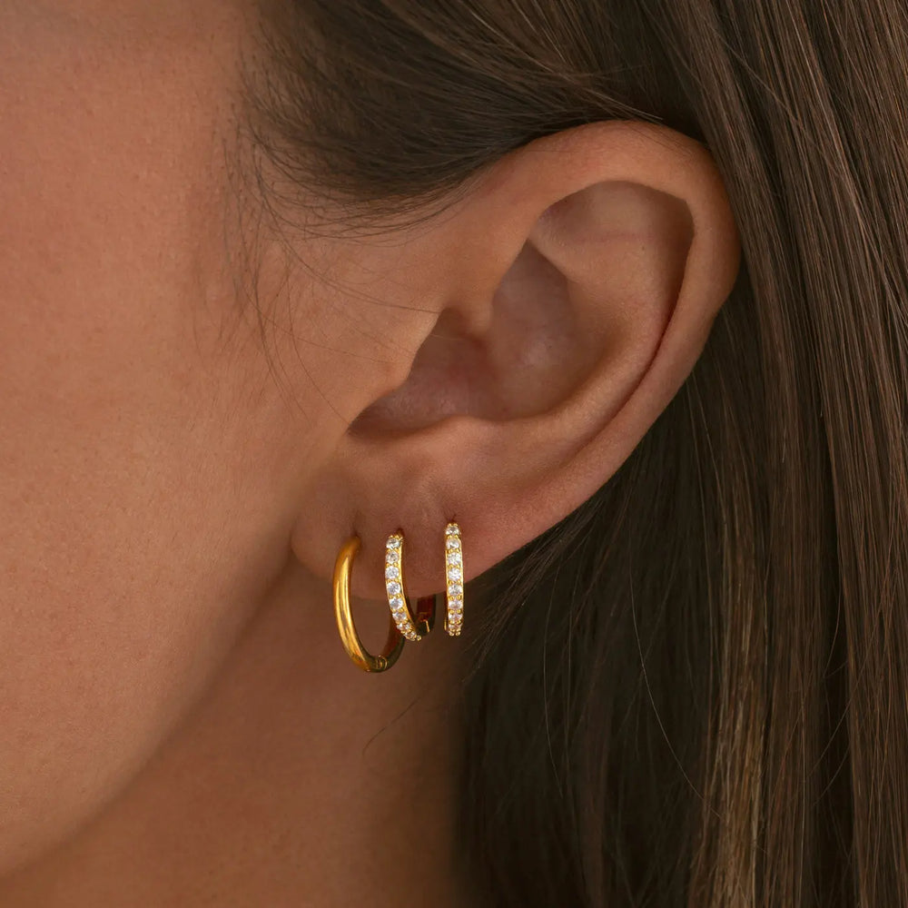Audrey - Crystal Hoop Earrings Timi of Sweden