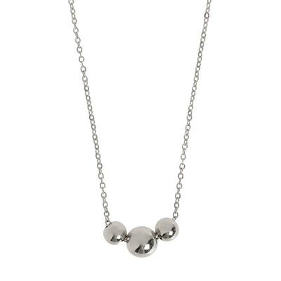 Agnes - Ball Necklace Stainless Steel