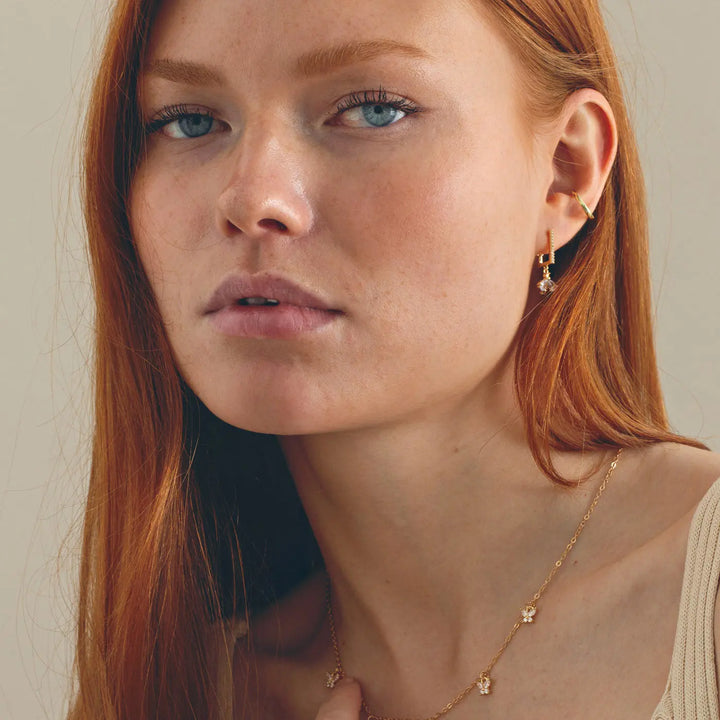 Beatrice - Crystal Bee Hoop Earrings Timi of Sweden