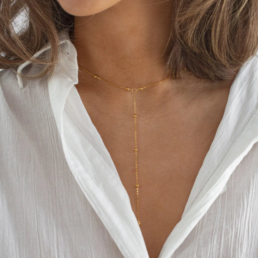 Heather - Bohemic Lariat Necklace Stainless Steel