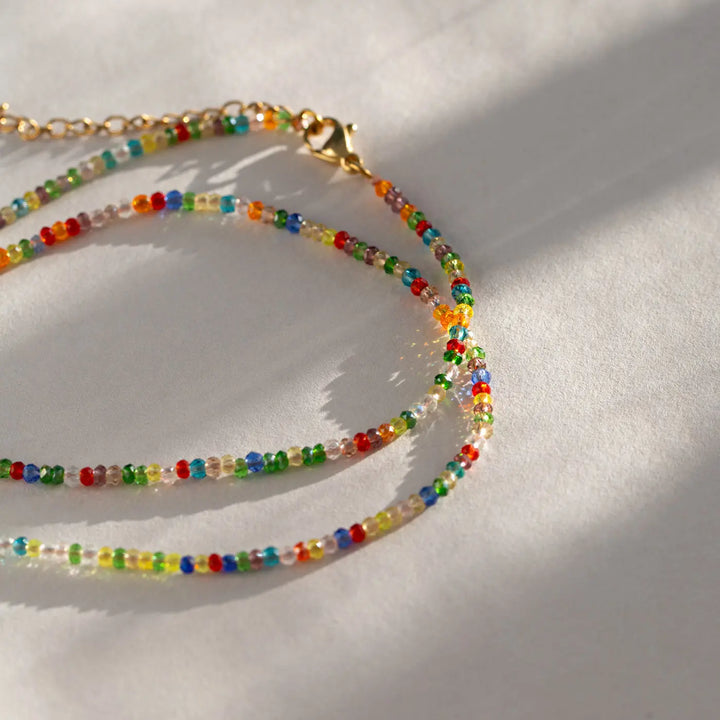 Felicia - Colorful Glass Bead Necklace Timi of Sweden