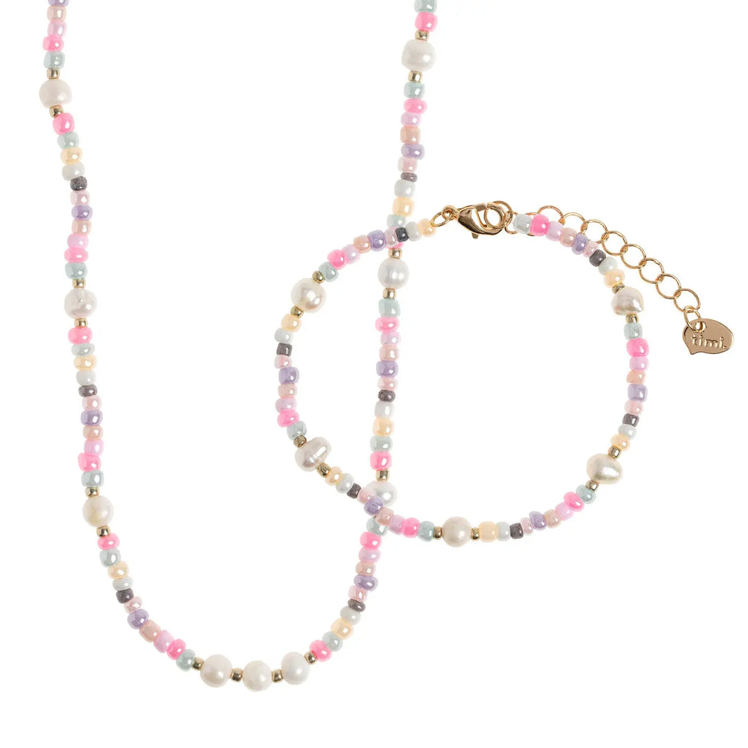 Tess - Pastel Bead and Pearl Set  | Timi of Sweden