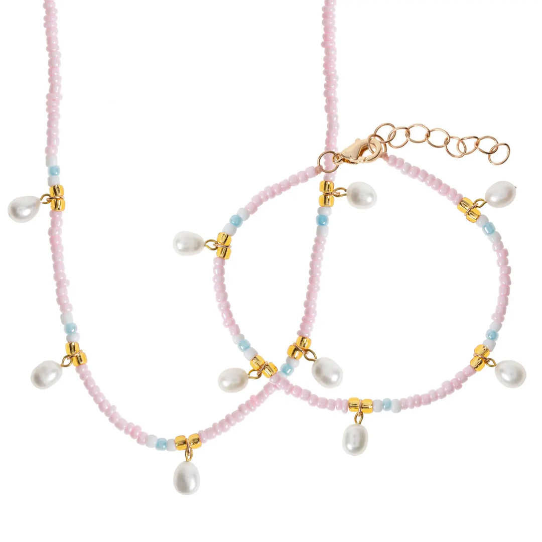Fanny - Pearl and Bead Colorful Set  | Timi of Sweden