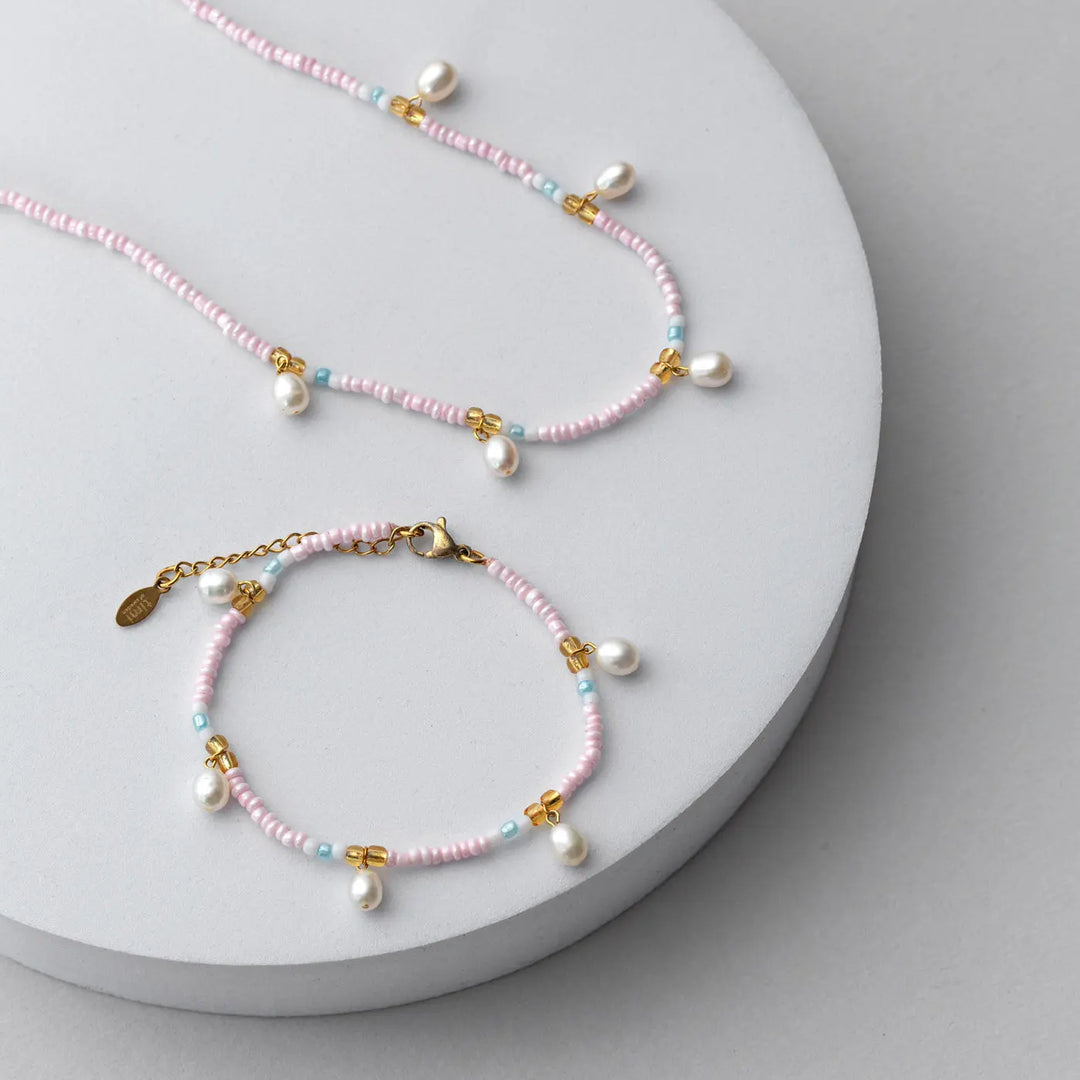 Fanny - Pearl and Bead Colorful Set  | Timi of Sweden