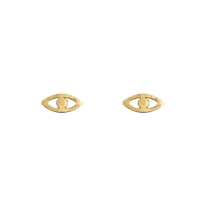 Evil Eye Earrings Gold