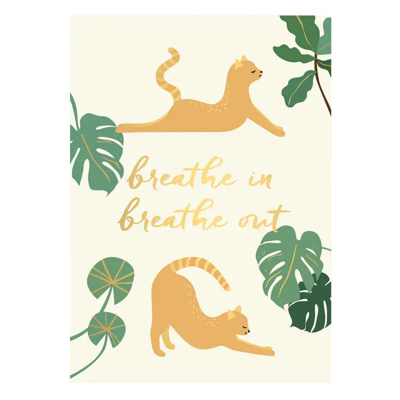 Breathe In Breathe Out Postcard
