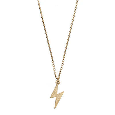 Lightning Necklace Gold