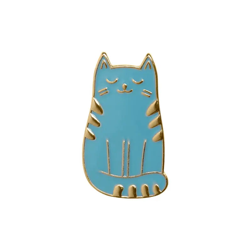 ENAMEL Pin, Blue Cat