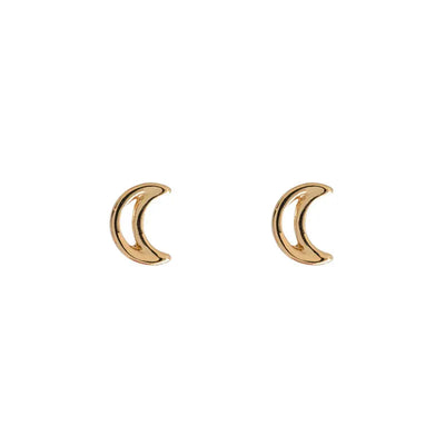 Moon Outline earrings Gold