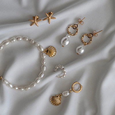 Mermaid Shell and Pearl Bracelet
