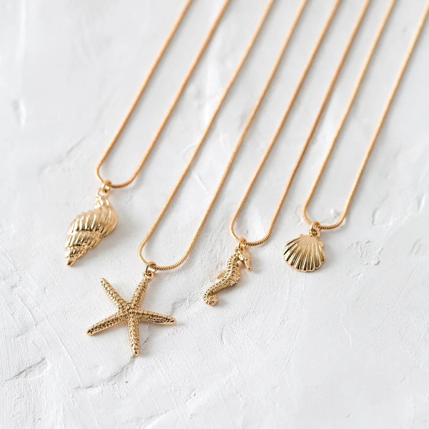 Necklace with Golden Sea Shell