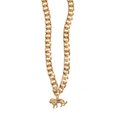 Lion chunky chain necklace