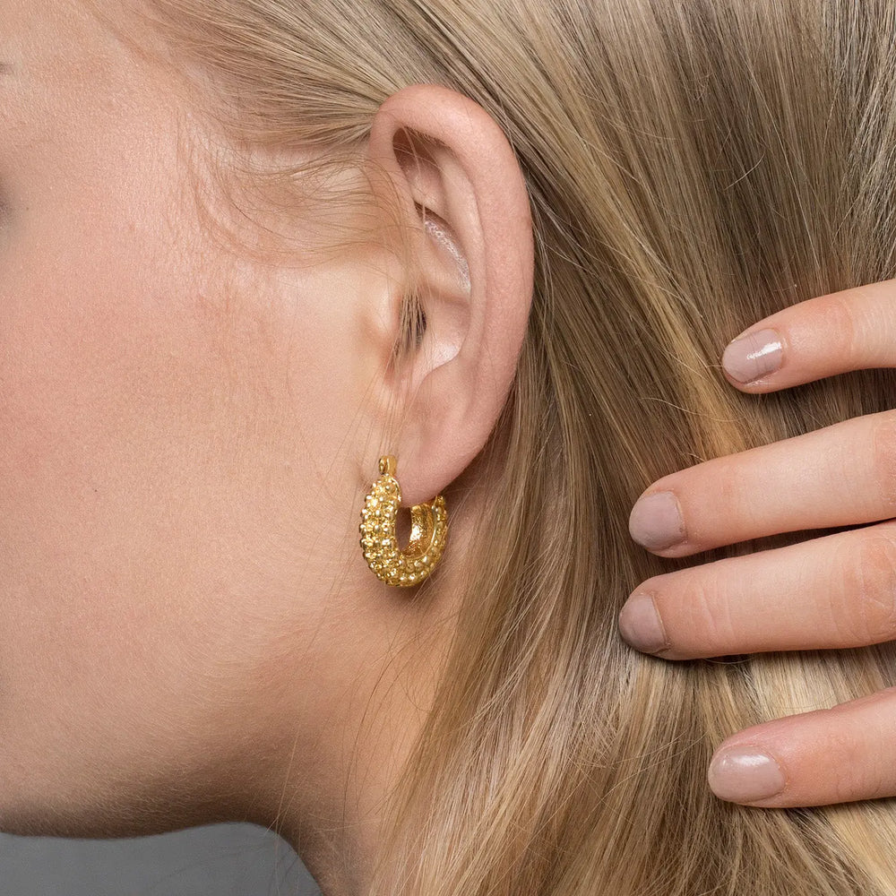 bubbly chunky hoop earring Timi of Sweden