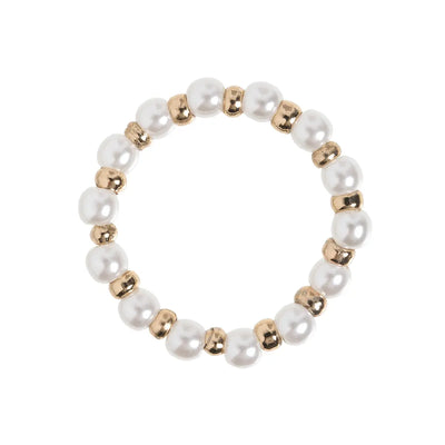 Pearl and Gold Bead Ring