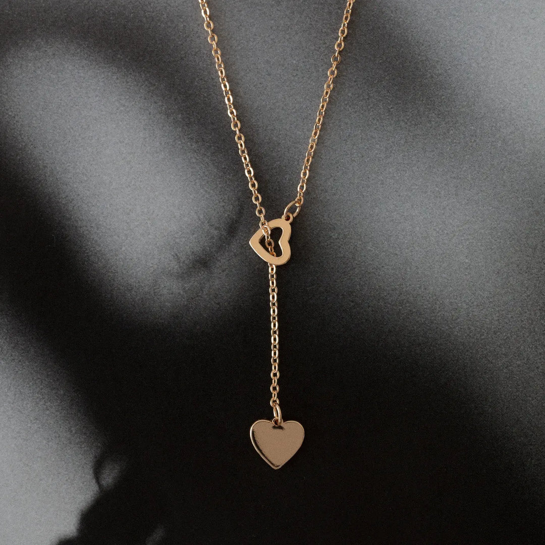 Sally - Heart Lariat Necklace Timi of Sweden