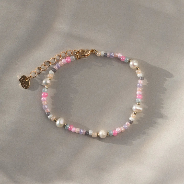 Tess - Pastel Bead and Pearl Bracelet Timi of Sweden