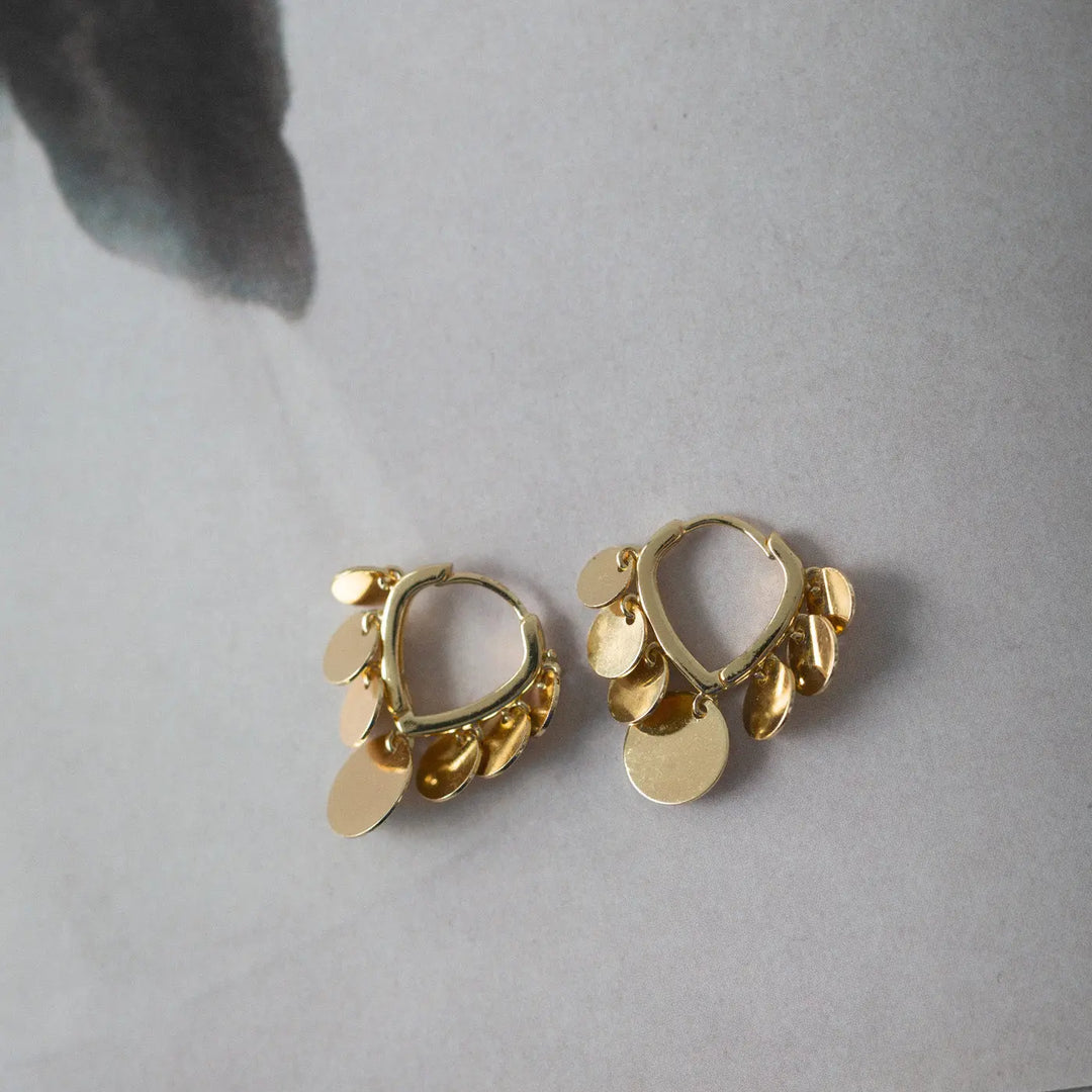 Riya - Coin Hoop Earrings Timi of Sweden