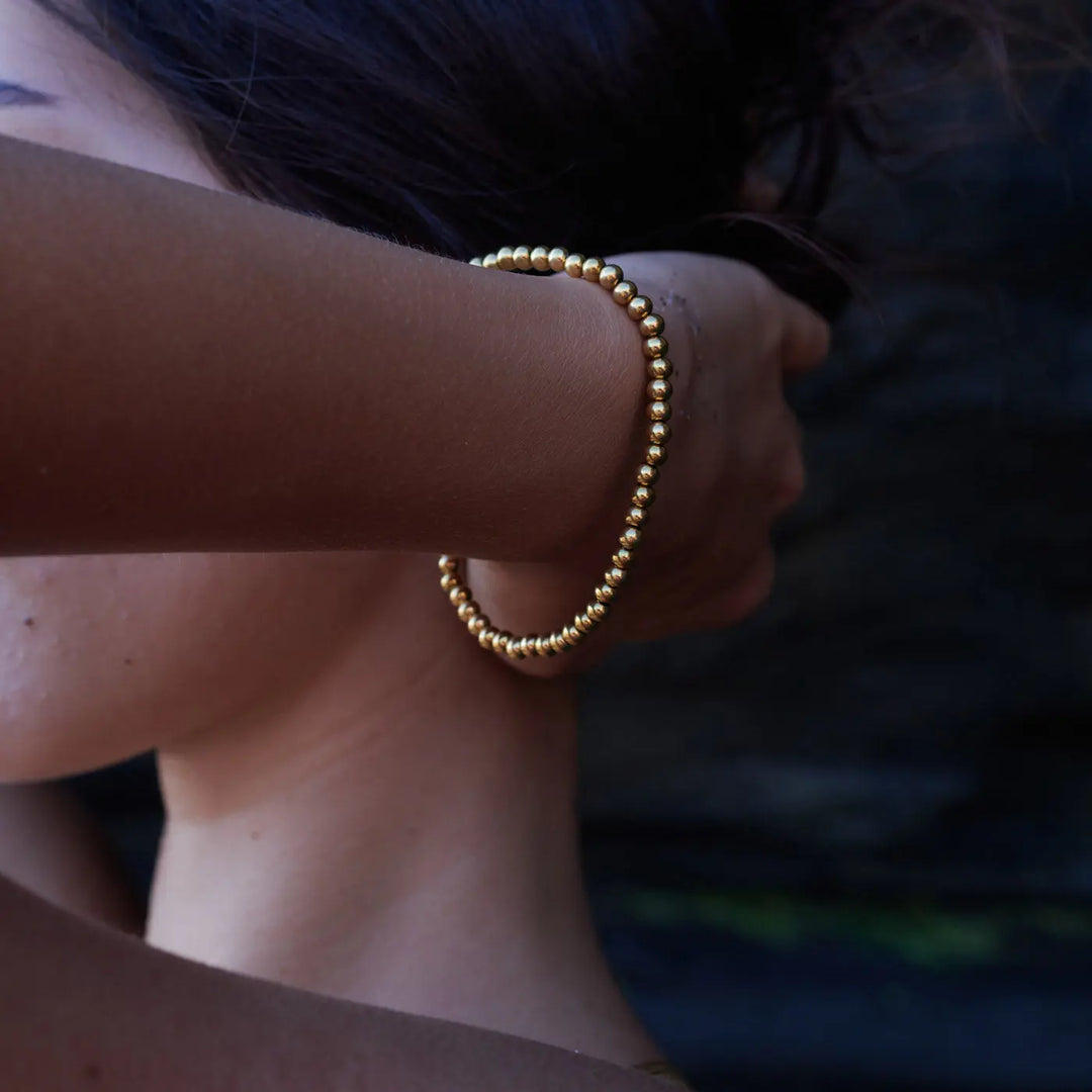 Natalie - Medium Beads Bracelet Stainless Steel Timi of Sweden
